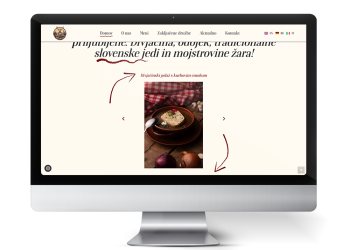 Izdelava spletne strani za Gostilno Pr' Lovcu